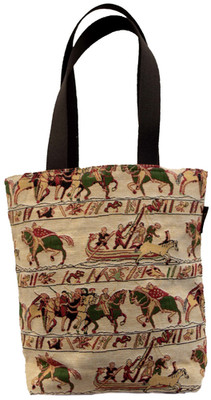 BELGISCHE EINKAUFSTASCHE MIT GOBELIN 38 CM X 34 CM, BAYEUX SCENE 8210