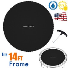 Jumping Mat Replacement 14FT Trampoline 72 Rings Fit 6.5"-7" Springs with Tools