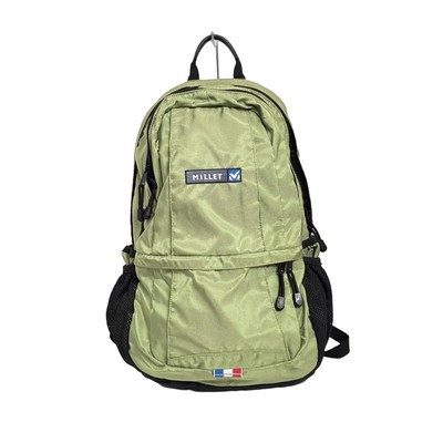 Auth MILLET - Green Black Nylon Backpack