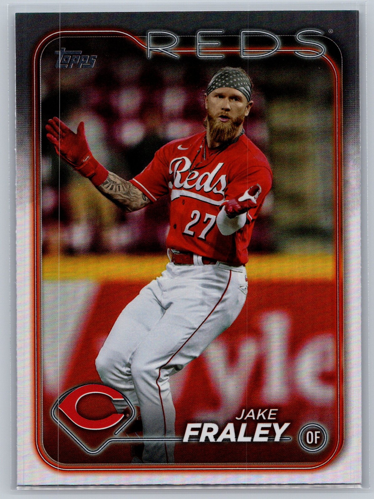 2024 Topps #261 Jake Fraley Rainbow Foil