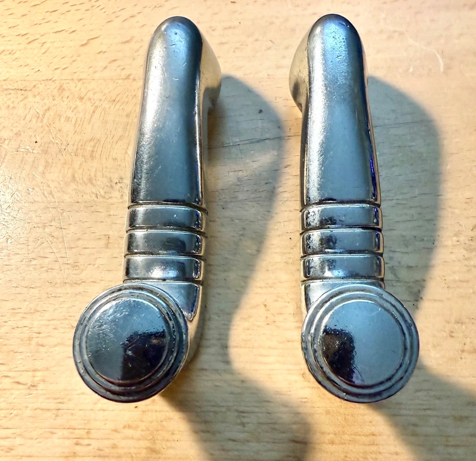 Manivela de ventana Mercury 1949 1950 manijas de bobinadora 49 50 Merc Resto Rod # 7803 Fomoco Foto 2 de 4