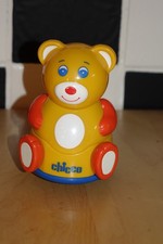 Chicco  Stehaufbär Stehaufmännchen mit Glocke und Rassel   Kunststoff   RAR  TOP