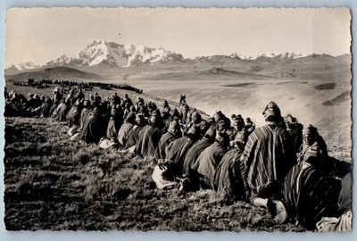 Cusco Peru Postcard Indigenous Peasants Martin Chambi c1930's RPPC Photo
