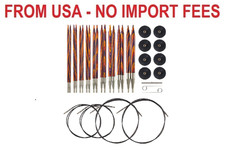 Knit Picks Wood Interchangeable Knitting Needles Set - US 4-11 Radiant 