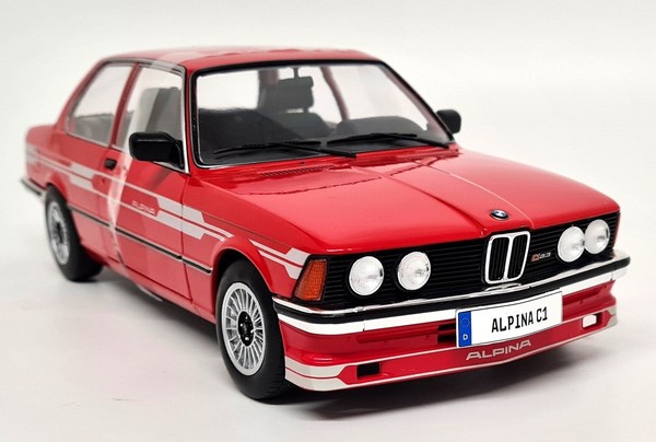 Solido 1/18 BMW 323I E21 Alpina C1 2.3 Red 1980 Diecast Scale Model Car-image