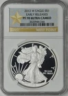 2012-W American Silver Eagle - NGC PF70 Ultra Cameo ER Star Label - ✪COINGIANTS✪