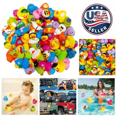 Cute Rubber Ducks in Bulk   Ideal for Kids  Bath Time & Classroom Prizes