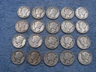 20 SILVER MERCURY DIMES WITH DATES   lot 10