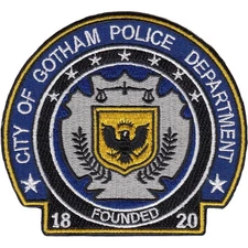 GOTHAM CITY POLICE DEPARTMENT SHOULDER PATCH: Police Officer, The Dark Knight...
