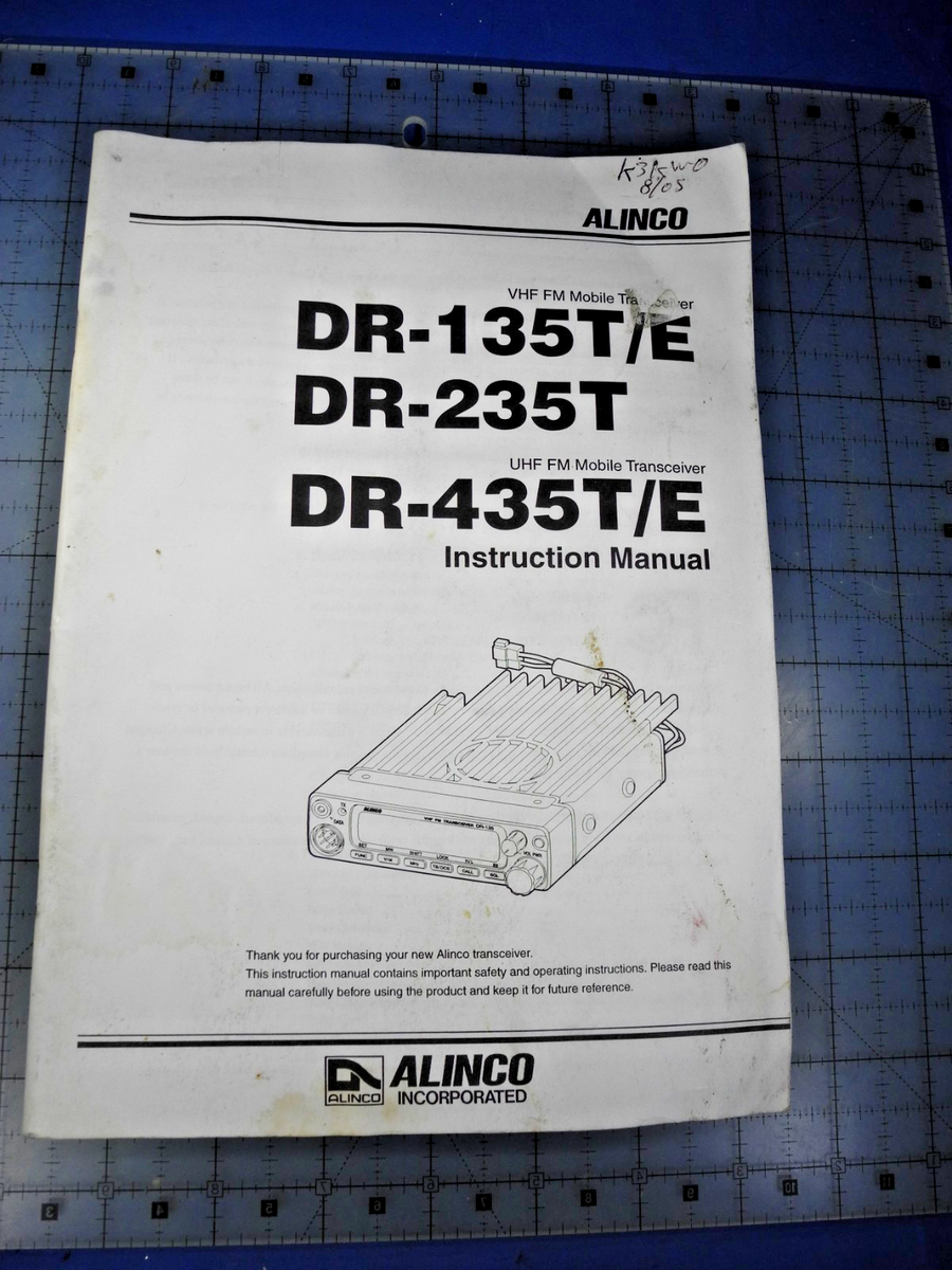GENUINE ORIGINAL ALINCO DR-135, DR-235, DR-435 FM TRANSCEIVER