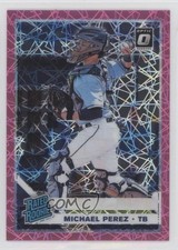 2019 Donruss Optic Rated Rookies Pink Velocity Prizm 3/199 Michael Perez #78 rg2