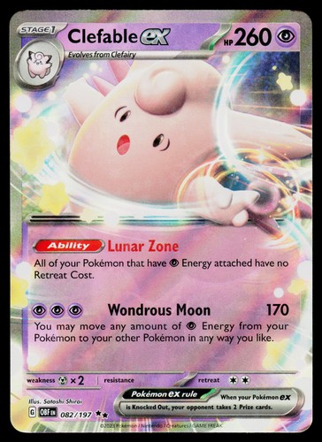 Clefable ex 082/197 SV03: Obsidian Flames Holo