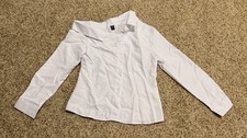 SHEIN Women  s Off Shoulder Long Sleeve Button Up Shirt Size M US 6 White