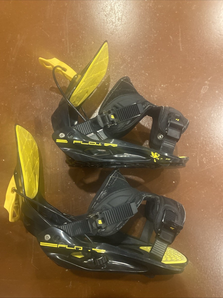 Flow snowboard bindings, Extra Large XL Black And Yellow No