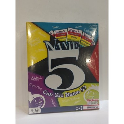 Name Five Pop Culture Party Edition New Board Game by Endless Games NEW