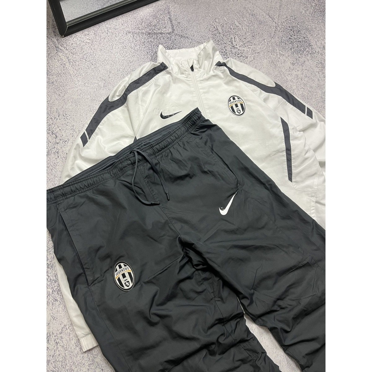Vintage Nike FC Juventus 00's Tracksuit Set Y2K Drill Blockcore