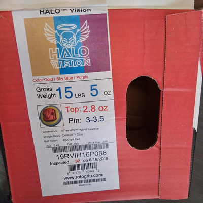 Roto Grip Halo Vision 1ST QUALITY bowling ball 15 LB. NEW IN BOX