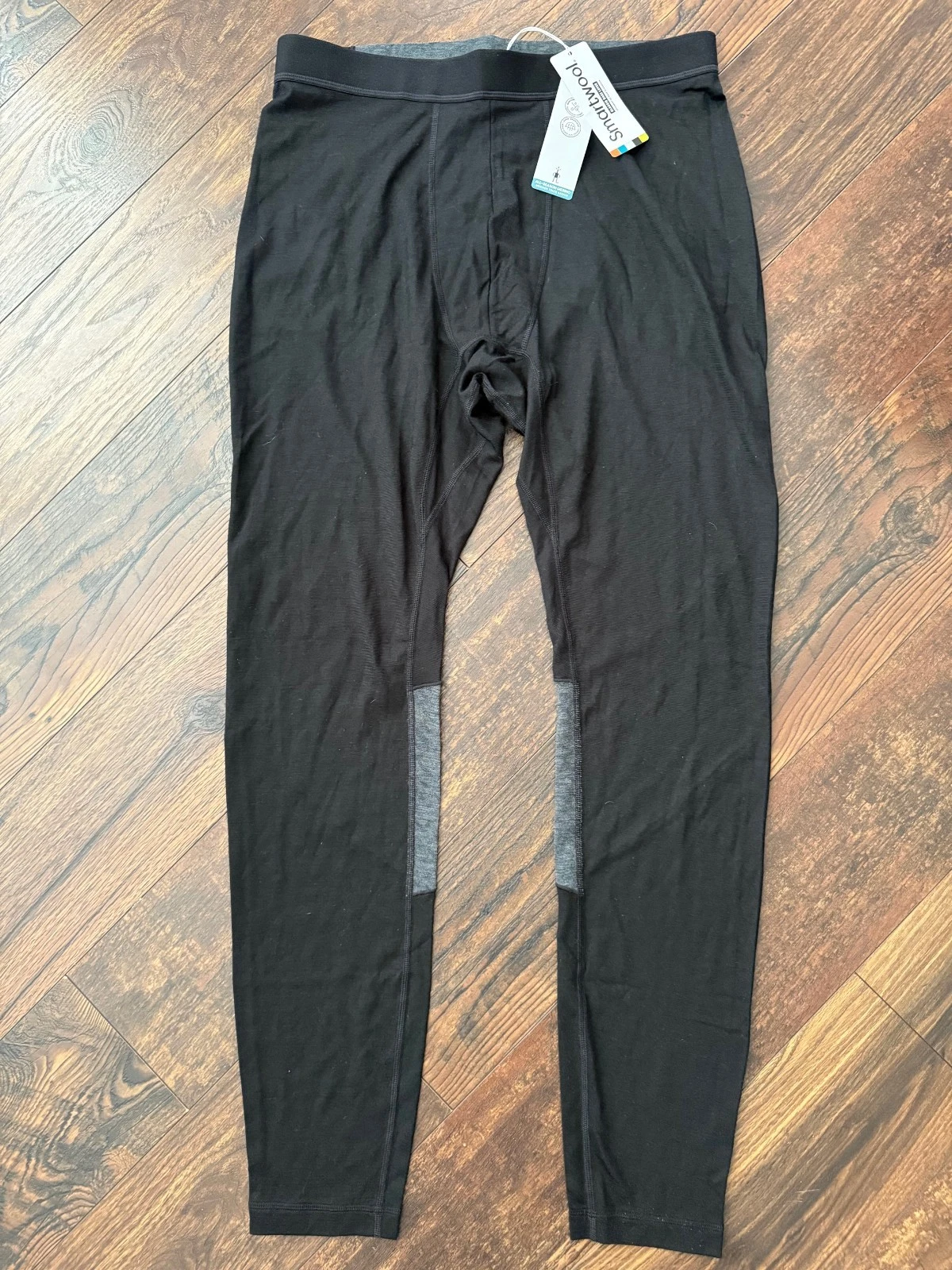 VRST x Smartwool Men's Base Layer All Season Merino Wool Sz XL Black/gray Tights