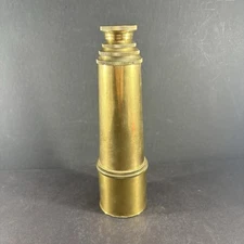 Vintage Brass Spyglass Telescope Ross Evans London 18 1/4" Fully Extended