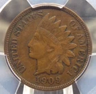 1909 "S" Indian Head Cent 1c PCGS XF45 #946 Extra Fine 🗝️KEY🗝️ECC&C, Inc.