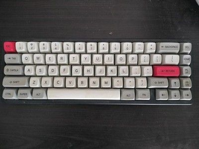 ALT Mechanical Keyboard with zealios purple v2 switches and MT3 dev/tty Keycaps