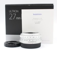 Voigtlander Ultron 27mm f/2 Silver for Fujifilm X mount Lens [Top Mint]