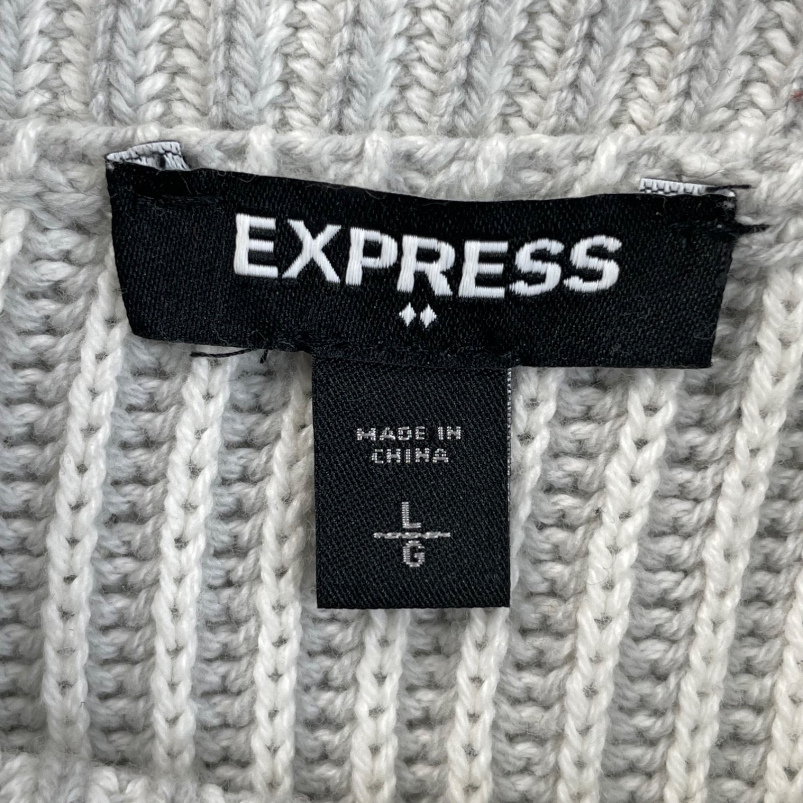 Express Button Shoulder Turtleneck Ribbed Sweater… - image 4