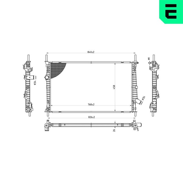 MotorküHler WasserküHler ERA 673034 FüR Ford Transit Custom V362 Bus F3 Tourneo-image