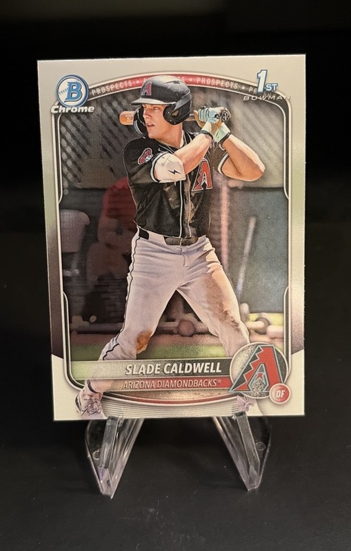2025 Bowman Chrome Slade Caldwell 1st Bowman Prospects Arizona Diamondbacks 