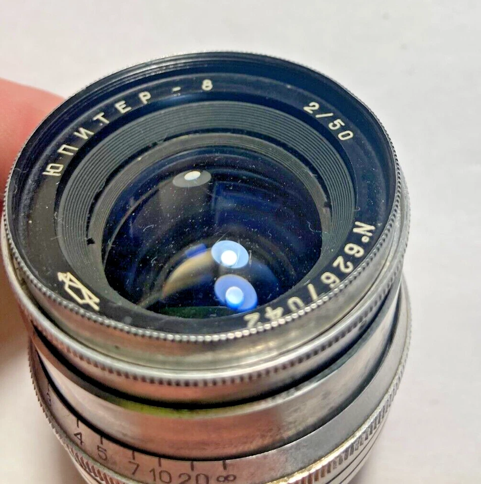 US Stock JUPITER 8 lentes 50mm f2 m39 montagem retrato manual telêmetro soviético - Imagem 2 de 4