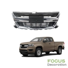 84408363 For Chevrolet Colorado 2015-2020 Front Upper Grille Black Chrome Grill