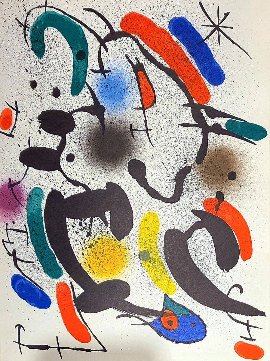 Original Lithograph VI From JOAN MIRÓ Lithographs Volume I Original Lithograph VI From JOAN MIRÓ Lithographs Volume I