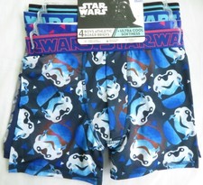 Boy's Star Wars Boxer Brief 4 Pack Ultra Cool Softness Sizes 6, 8, 10 Athletic