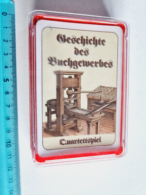 PLAYING CARDS HISTORY OF THE PRESS QUARTETTSPIEL ORIGINAL PLAYING CARDS NEW