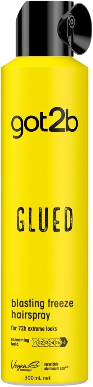 Schwarzkopf Glued Blasting Freeze Hair 'Spray' with Ultimate Hold 300ml, 6 Pack in White | Size: 300ml - Image 3