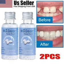 2X Temporary Missing Tooth Repair Kit Teeth And Gaps Solid Glue Denture Adhesive