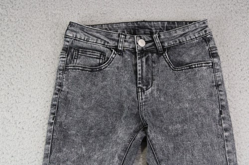 Curtain Call Jegging Jeans Youth 24x26 Black Denim Skinny Acid Wash Casual Uni - Picture 3 of 12