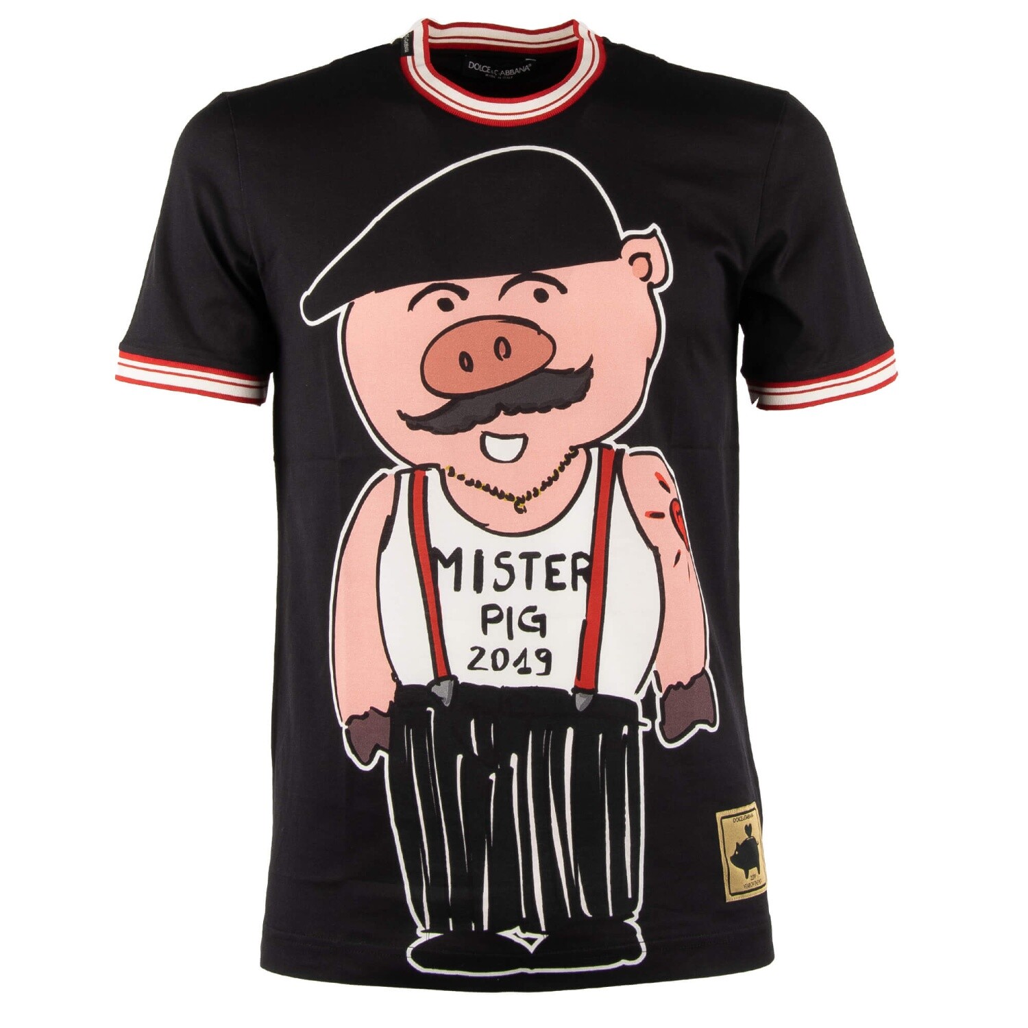 Dolce - Gabbana Хлопок Mister Pig 2019 С принтом свиньи черный 11063 42490₽