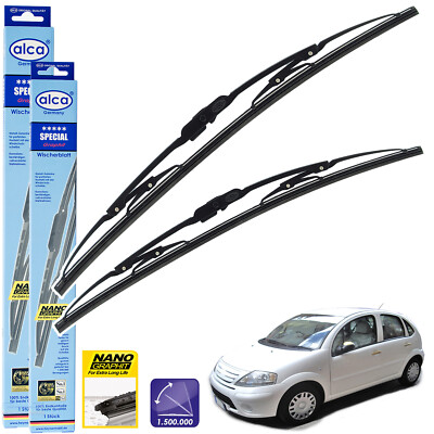 Fits Citroen C3 2002-2009 Wiper Blades Alca Special AS24''18'' Set Of 2