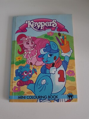 Tonka Keypers Mini Malbuch. Spielzeugbuch Vintage 80er Jahre. Beschreibung lesen. 
