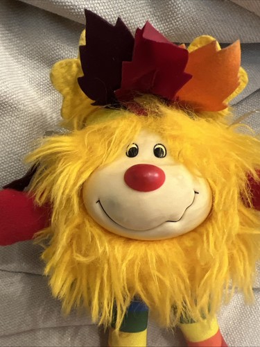 Vintage Rainbow Brite Canary Yellow Hatful Spark Sprite 1983 Plush Soft Toy 6.5” - Picture 2 of 5