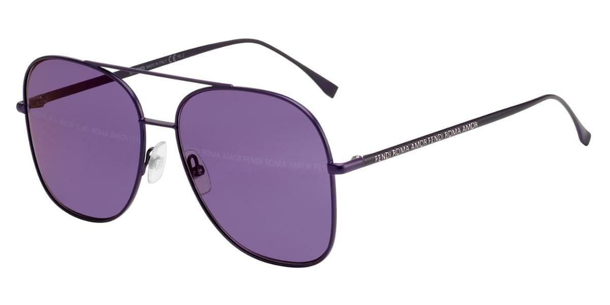 FENDI ROMA AMOR FF 0378/GS Violet Sunglasses FENDI Womens Eyewear Collection Fall/Winter 2019/2020  main image 4