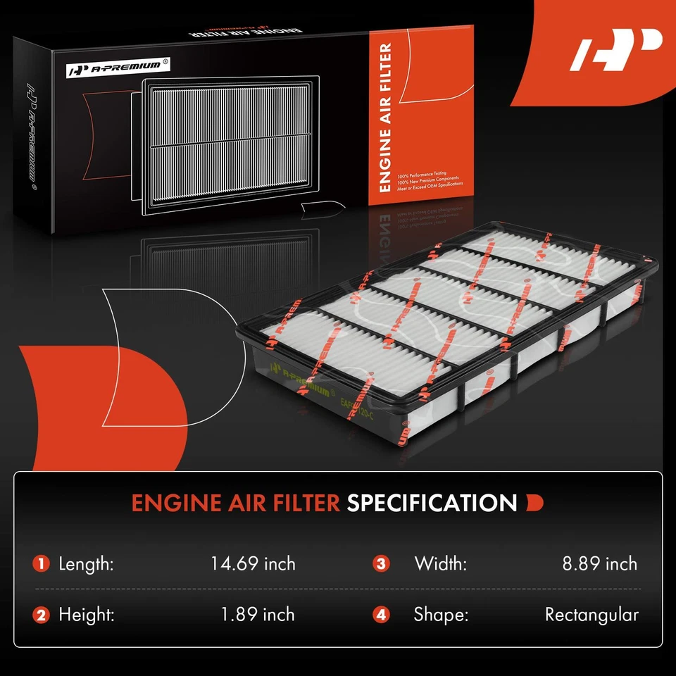 Filtro de aire del motor para Dodge Viper 2008-2010 2015-17 8,4 L Mazda RX8 2004-11 1,3 L Foto 2 de 4