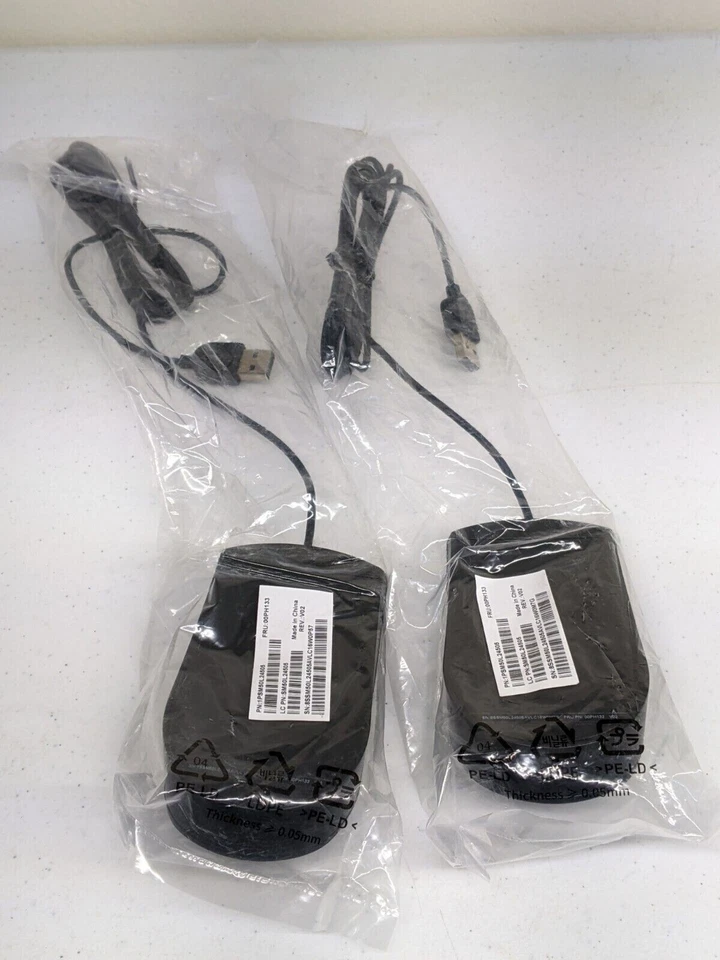 Lot of 10 Lenovo MOJUUO Black Wired USB Mouse  - New - Image 4 of 4