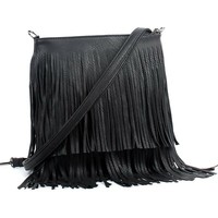 Womens Faux Leather Tassel Fringe Shoulder Bag Crossbody Bags for Women Gift