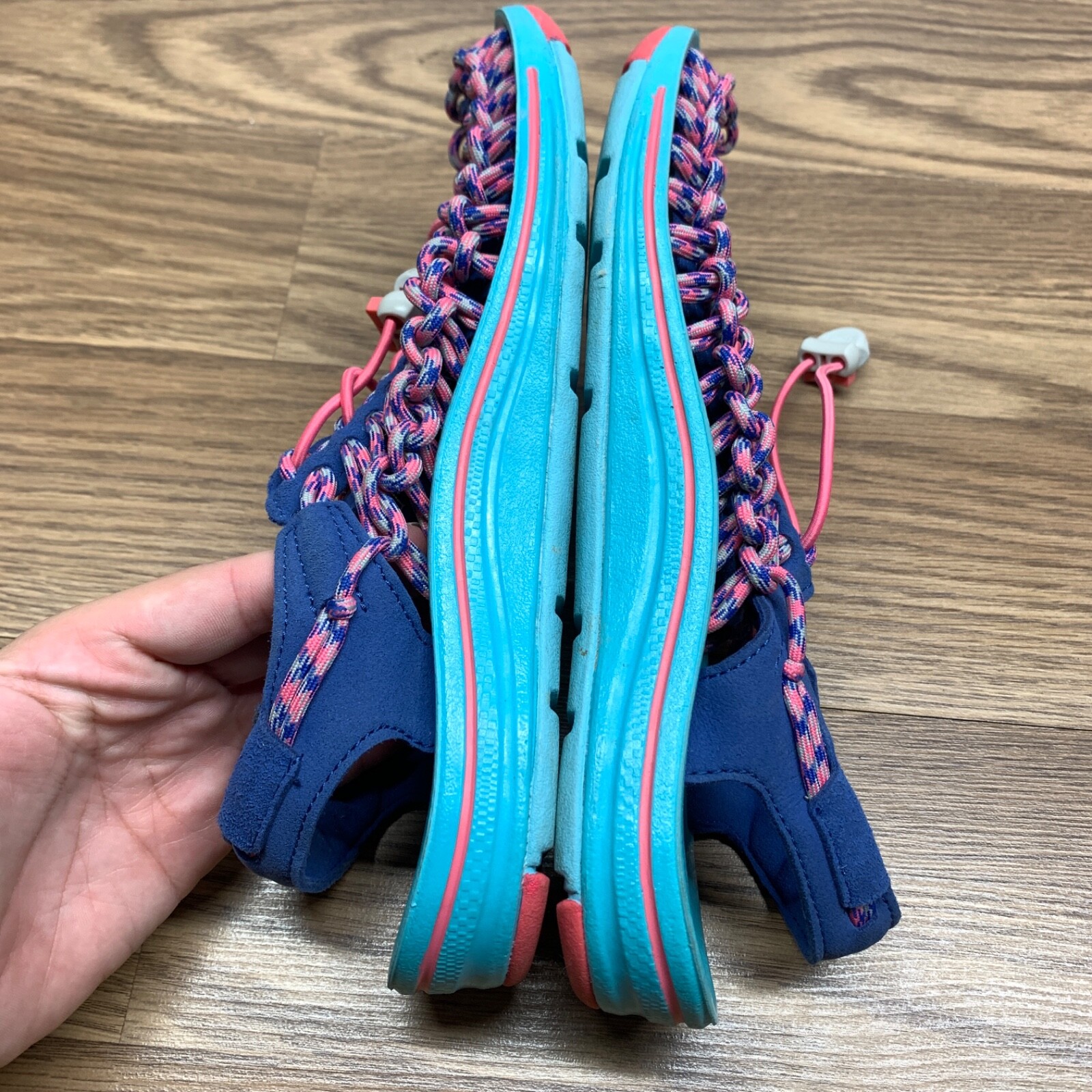 Sandali KEEN Uneek donna taglia: 6 5 scarpa tessuto corda elastica rosa blu