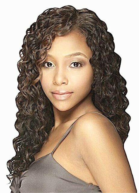 MODEL MODEL EQUAL 5 pc Weave TWIN DEEP Long Hair 12".14"16" 18" Bang