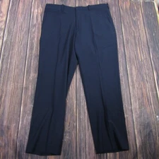 Perry Ellis Portfolio NEW Men Modern Fit Stretch Dress Pant Golf Navy Blue 36x30