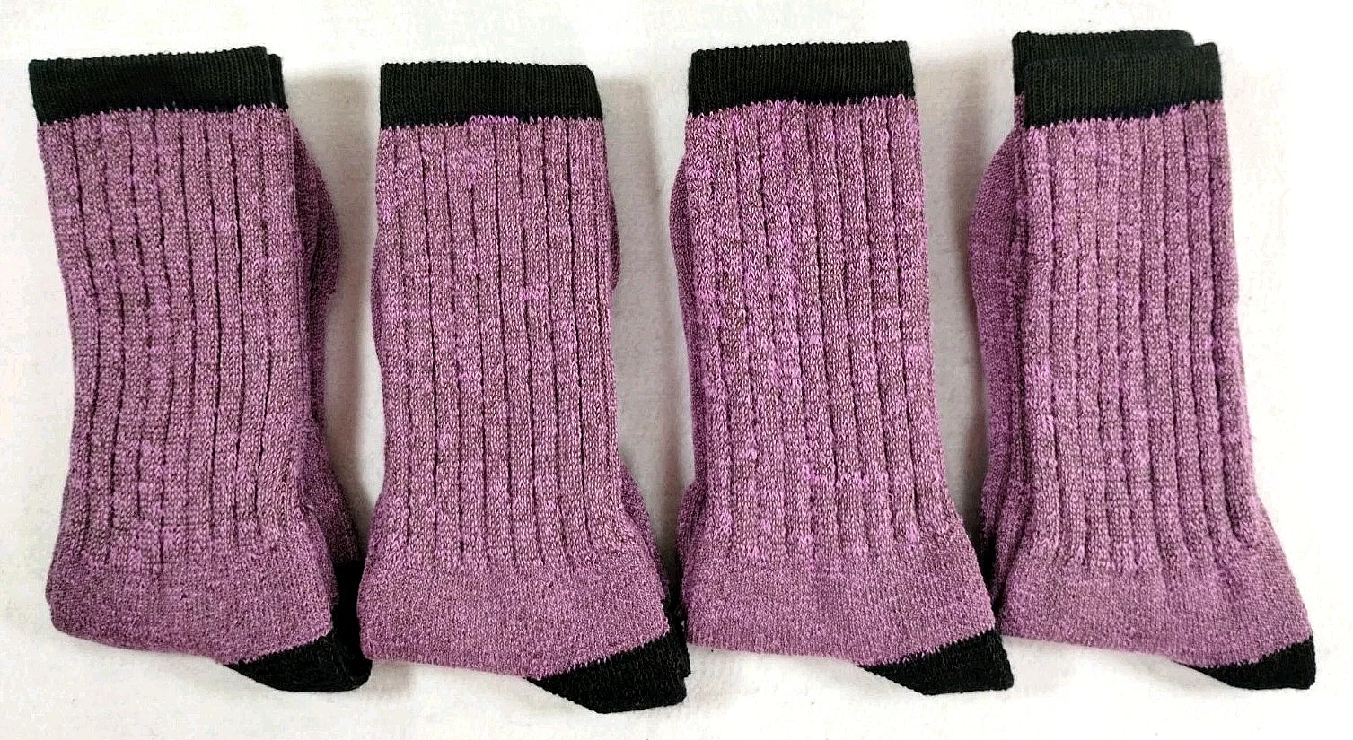 4 Pairs Clear Creek Medium Weight Merino Wool Boot Sock Size 9-11 Shoe 4-8