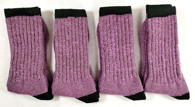 4 Pairs Clear Creek Medium Weight Merino Wool Boot Sock Size 9-11 Shoe 4-8